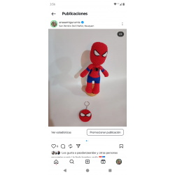Hombre araña Amigurumi 