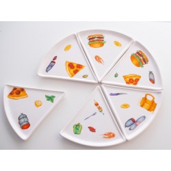 Platos triangulares picada